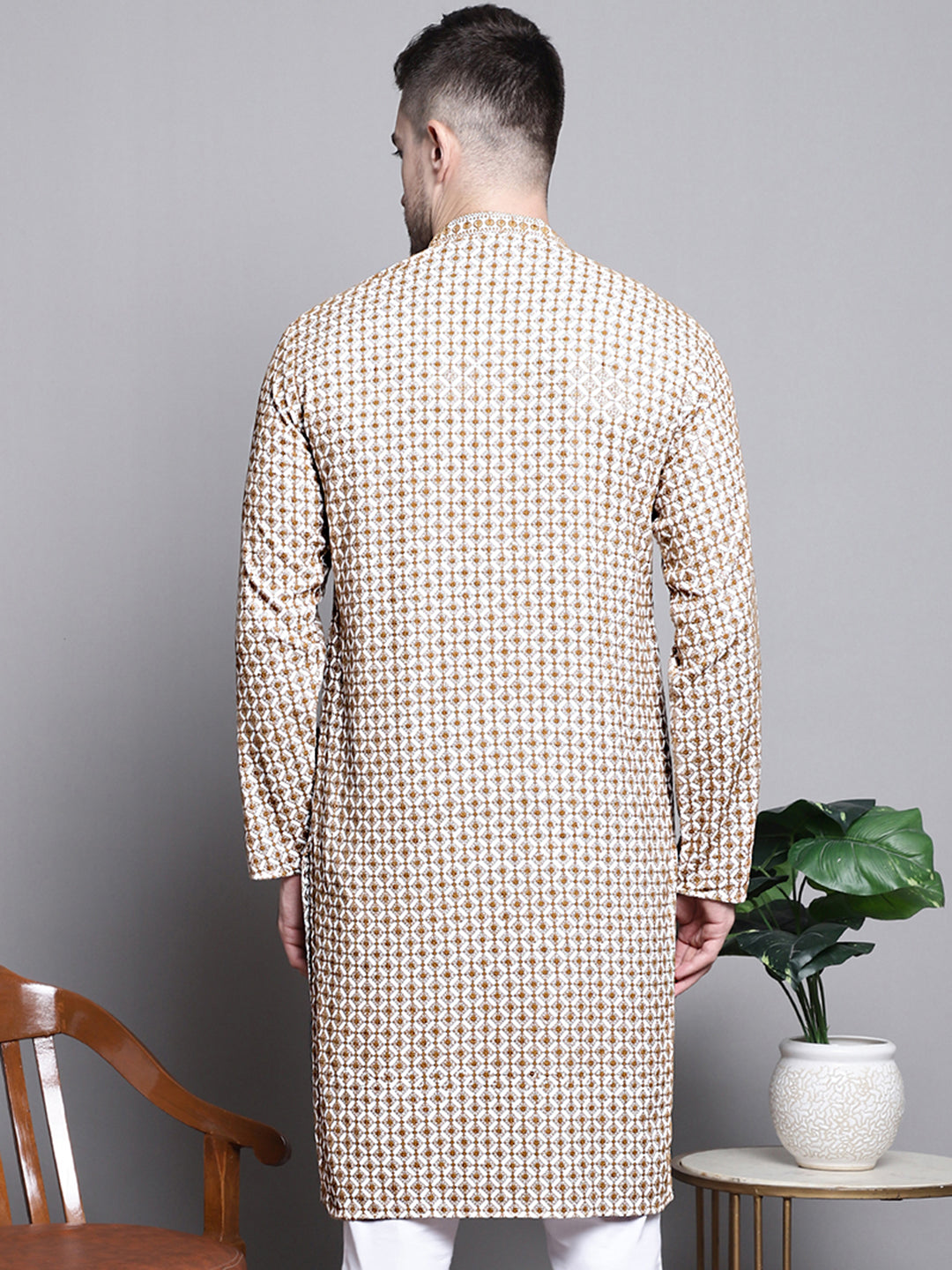 Sequin Embroidered Pure Cotton Kurtas
