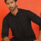 Sequin Embroidered Pure Cotton Kurtas ( KO 5006 Black )