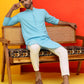 Sequin Embroidered Pure Cotton Kurtas ( KO 5006 Blue )