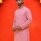 Sequin Embroidered Pure Cotton Kurtas ( KO 5006 Coral )