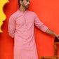 Sequin Embroidered Pure Cotton Kurtas ( KO 5006 Coral )