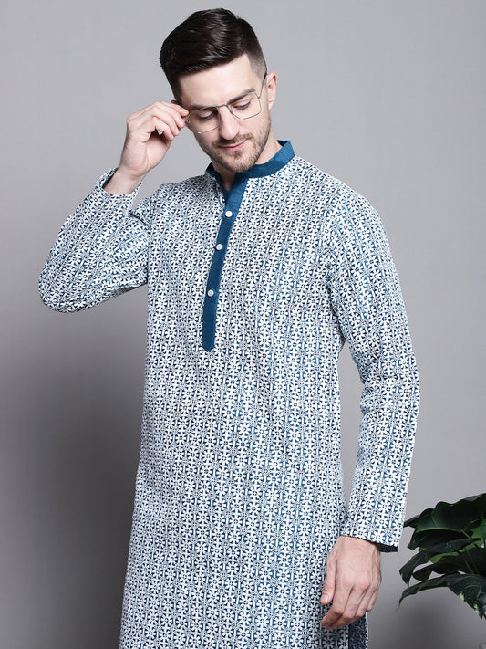 Sequin Embroidered Silk Blend Kurtas