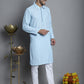 Men's Chikankari Embroidered and Sequence Kurta Only