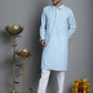 Men's Chikankari Embroidered and Sequence Kurta Only