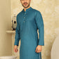Men's Printed Cotton Kurtas ( KO 5012 Blue )