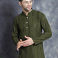 Men's Sequins Chikankari Embroidered Kurtas ( KO 5015Mehndi )