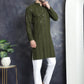 Men's Sequins Chikankari Embroidered Kurtas ( KO 5015Mehndi )