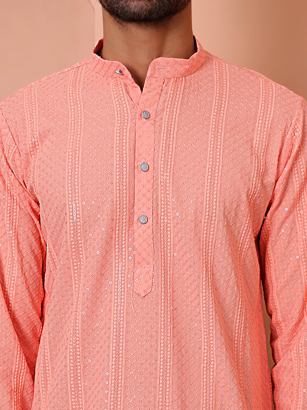 Men's Sequins Embroidered Kurtas
