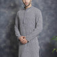 Sequin Embroidered Pure Cotton Kurtas ( KO 5028Navy ) [FF] [I-1-4]