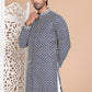 Sequin Chikankari Front Open Kurtas ( KO 5029Navy )