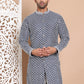 Sequin Chikankari Front Open Kurtas ( KO 5029Navy )