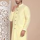 Sequin Chikankari Front Open Kurtas ( KO 5029Yellow )
