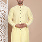 Sequin Chikankari Front Open Kurtas ( KO 5029Yellow )