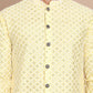 Sequin Chikankari Front Open Kurtas ( KO 5029Yellow )