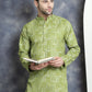 Men's Printed Kurtas ( KO 5031Olive )
