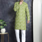 Men's Printed Kurtas ( KO 5031Olive )