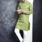 Men's Printed Kurtas ( KO 5031Olive )