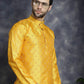 Woven Design Silk Blend Kurtas ( KO 5032Mustard )