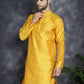 Woven Design Silk Blend Kurtas ( KO 5032Mustard )
