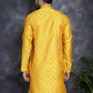 Woven Design Silk Blend Kurtas ( KO 5032Mustard )