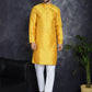 Woven Design Silk Blend Kurtas ( KO 5032Mustard )