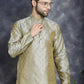Woven Design Silk Blend Kurtas ( KO 5032Pista )