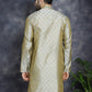 Woven Design Silk Blend Kurtas ( KO 5032Pista )