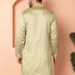 Woven Design Silk Blend Kurtas