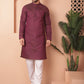 Woven Design Silk Blend Kurtas