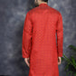 Red Woven Design Kurtas ( KO 5034Red )