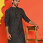 Embroidered Mirror Work Kurtas ( KO 5035 Black )