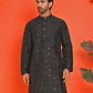 Embroidered Mirror Work Kurtas ( KO 5035 Black )