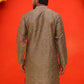 Embroidered Mirror Work Kurtas ( KO 5035 Brown ) [FF] [E-10]