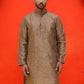 Embroidered Mirror Work Kurtas ( KO 5035 Brown ) [FF] [E-10]