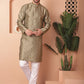 Men's Embroidered Mirror Work Kurtas