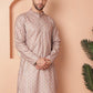 Peach Foil Printed Kurtas