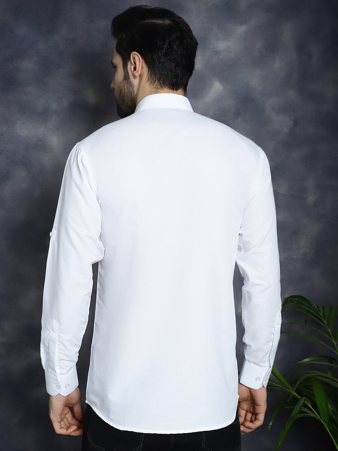 Men's White Solid Short Kurtas ( KO 5037White )