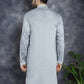 Men's Sequins Embroidered Kurtas ( KO 5038Grey )