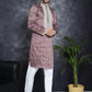 Men's Sequins Embroidered Kurtas ( KO 5038Megenta )