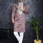 Men's Sequins Embroidered Kurtas ( KO 5038Megenta )
