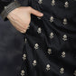 Men's Black Chikankari Embroidered Kurtas ( KO 5042Black )