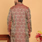 Men's Silk Blend Straight Kurtas ( KO 5043 Maroon )