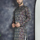 Men Purple Silk Blend Straight Kurtas ( KO 5043Purple )