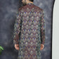 Men Purple Silk Blend Straight Kurtas ( KO 5043Purple )