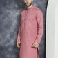 Men's Sequins Embroidered Kurtas ( KO 5044Coral )