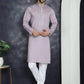 Men's Sequins Embroidered Kurtas ( KO 5044Purple )