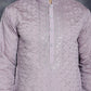 Men's Sequins Embroidered Kurtas ( KO 5044Purple )