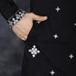 Men's Embroidered Kurtas ( KO 5045Black )