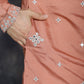 Men's Embroidered Kurtas ( KO 5045Peach )