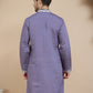 Men's Embroidered Kurtas ( KO 5045 Purple )